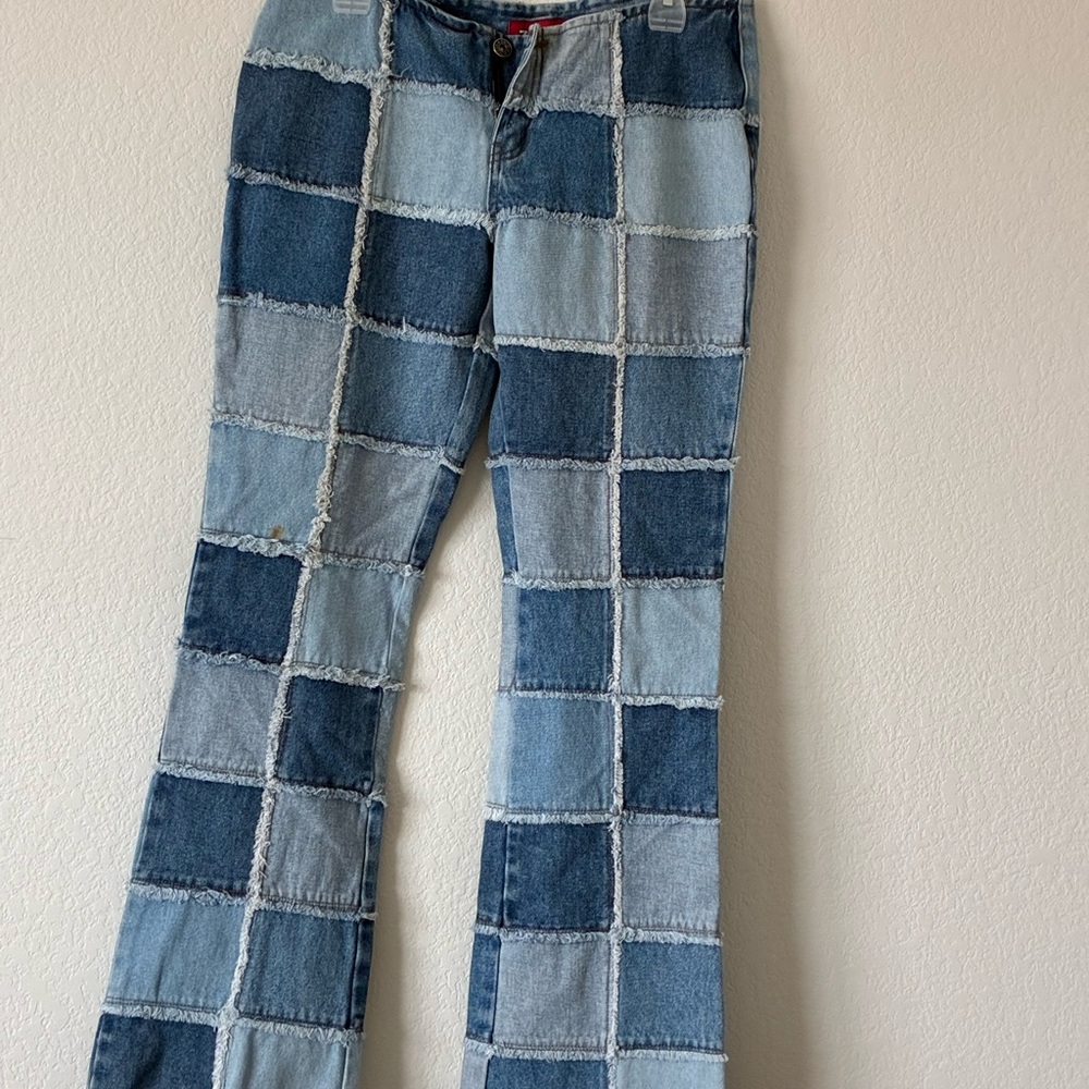 Patchwork Blue Jeans
